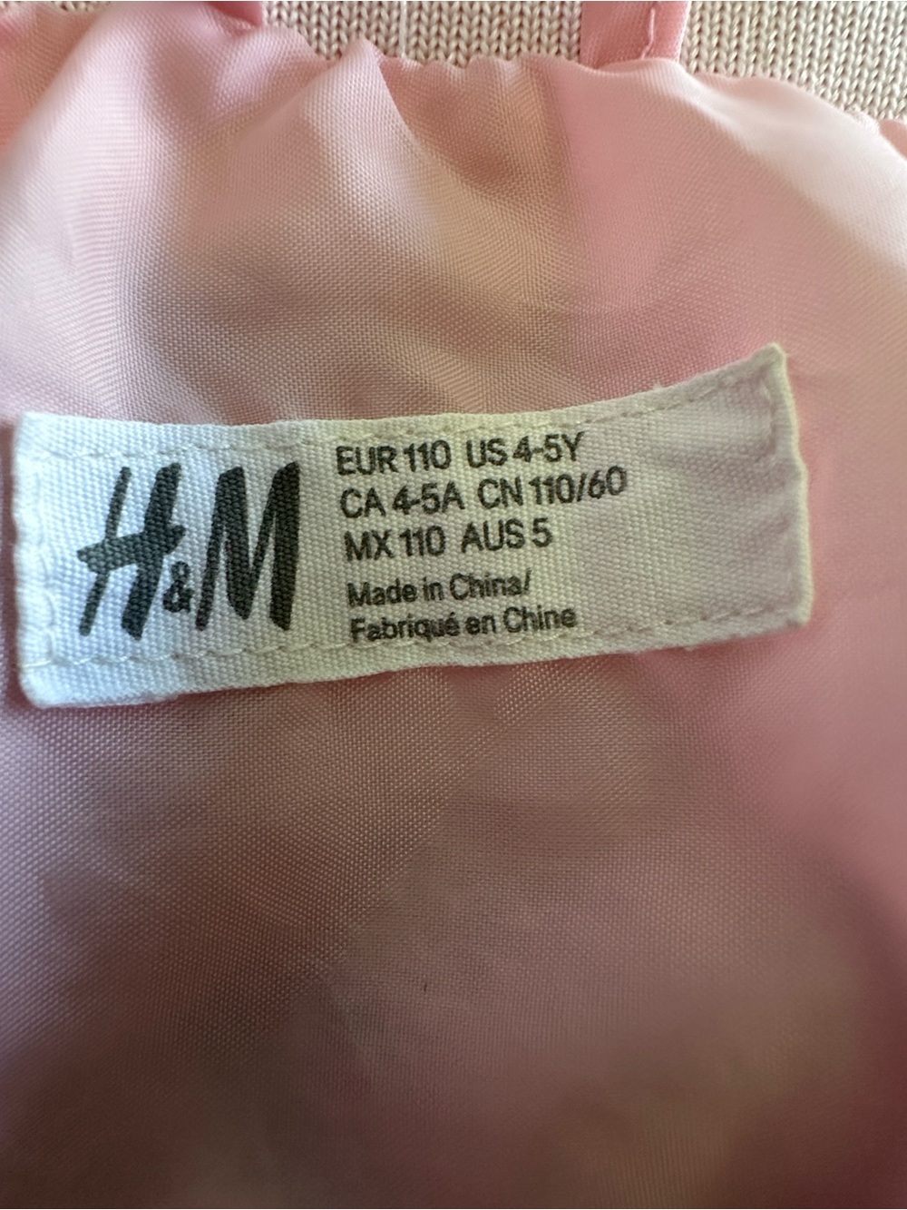 H&M Pink Sequin Unicorn Bomber Jacket in Size 4-5Y - Picture 7 of 12